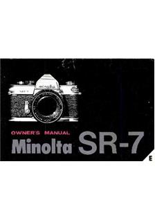 Minolta SR 7 manual. Camera Instructions.